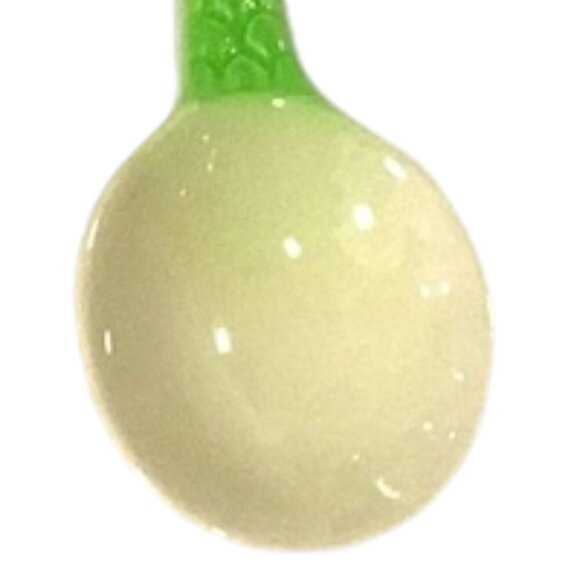 Vtge Shorter & Son Staffordshire Pair Hand-Paint Salad Spoons Anemone Flowers - Picture 8 of 8